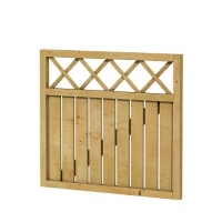 Rechthek met trellis poort 100X90cm