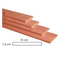 Douglas geschaafde plank 1.6 onbehandeld 300cm