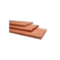 Douglas fijnbezaagde plank 2.5 x 25.0 x 500 cm. onbehandeld.