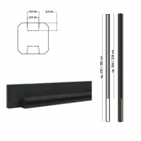 Betonpaal Glad Sponning 270cm Antraciet Tussen