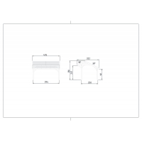 Douglasvision Kapschuur Comfort 400 x 250 cm. onbehandeld