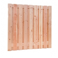 Douglas 16mm geschaafd 19 Planks scherm 180X180cm Onbehandeld