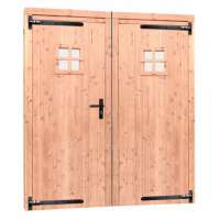 Douglas Dubbele 1-Ruits Deur Kleurloos Geimpregneerd.
