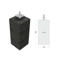Betonpoer XL Antraciet