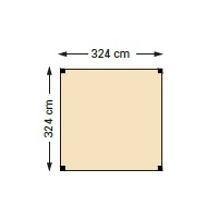 Douglas Houtpakket T.b.v. Schaduwdoek 324cm