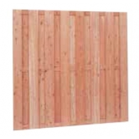 Douglas 15mm Fijnbezaagd 15 Planks Scherm 180X180cm Onbehandeld