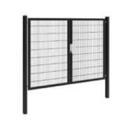 Metalen Dubbele Poort Premium zwart 300x180cm