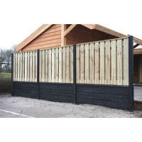 Hoekpaal Beton Antraciet Met Diamantkop 10x10x275cm