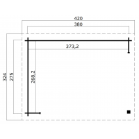 Lara 380x275 (groen geimpregneerd)