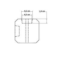 Hoekpaal ongecoat beton t.b.v. motiefplaten