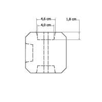 T-Paal Beton Antraciet Met Diamantkop 10x10x275cm