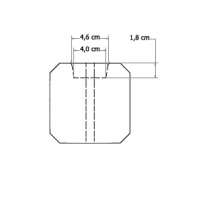 Eindpaal Beton Antraciet Met Diamantkop 10x10x275cm