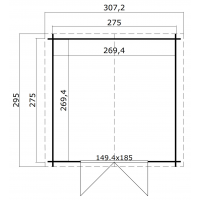 Norah 275 geimpregneerd (olijfgroen)