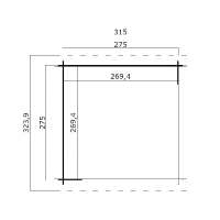 Lara 275x275 (groen geimpregneerd)