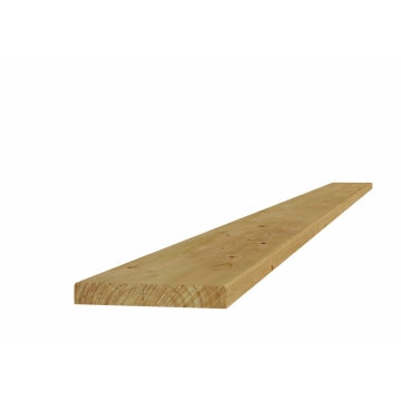 Grenen plank 2.8x19.5x400cm