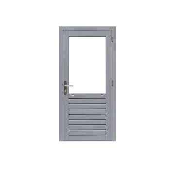 Hardhouten enkele glasdeur Prestige Rechtsdraaiend