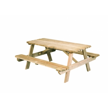 Picknicktafel Easy Geïmpregneerd Vurenhout 6 Persoons