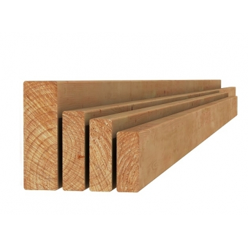 Douglas Geschaafde Gording  4.5x12x400cm Onbehandeld