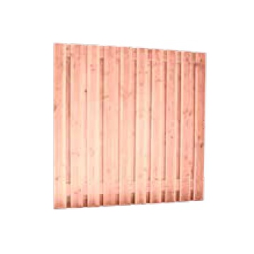 Douglas 16mm Geschaafd 21 Planks Scherm 180X180cm Onbehandeld