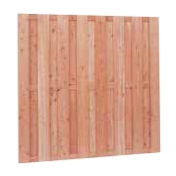 Douglas 15mm Fijnbezaagd 15 Planks Scherm 180X180cm Onbehandeld