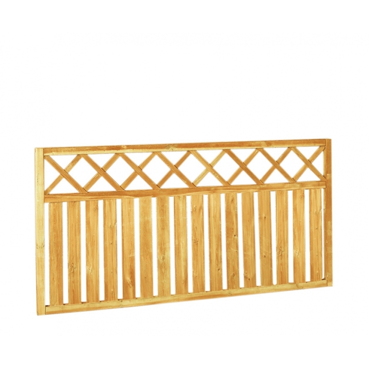 Rechthek met trellis 180X90cm