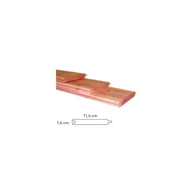 Douglas Dakbeschot 10.8 breed 500cm onbehandeld