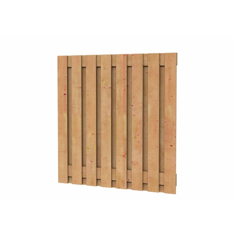 Douglas 18mm geschaafd 17 Planks Scherm 180X180cm Onbehandeld