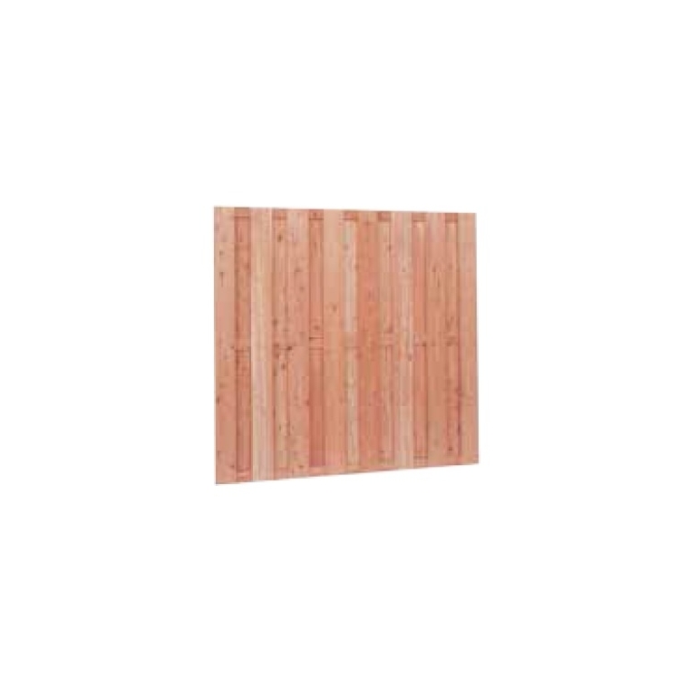 Douglas 15mm Fijnbezaagd 15 Planks Scherm 180X180cm Onbehandeld